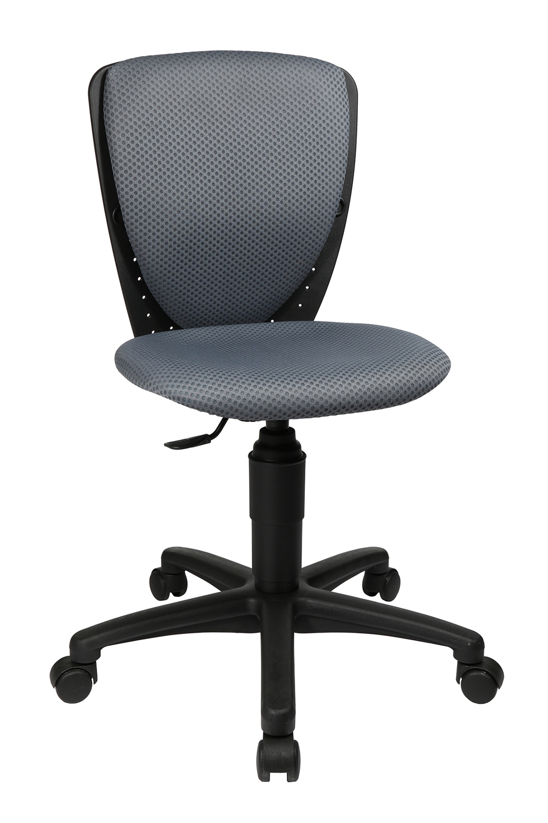 Kinderdrehstuhl High S'cool mit Hartbodenrollen - dunkelgrau,