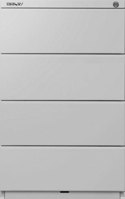 Rollcontainer OBA52, 4 Schubladen à 150 mm 25 mm Abdeckplatte