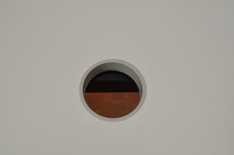 Schreibtisch - 160 cm - lichtgrau - C-Fuß - Heyne