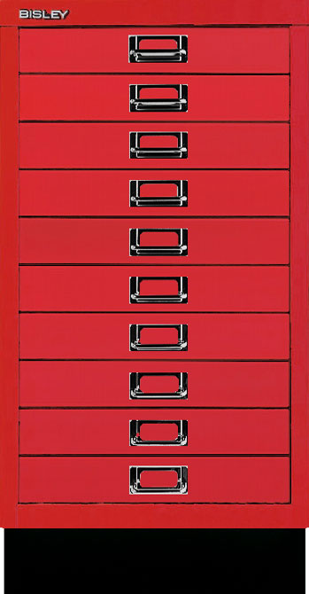 Schubladenschrank Multidrawers 39er Serie, 10 Schubladen DIN A3 mit Sockel