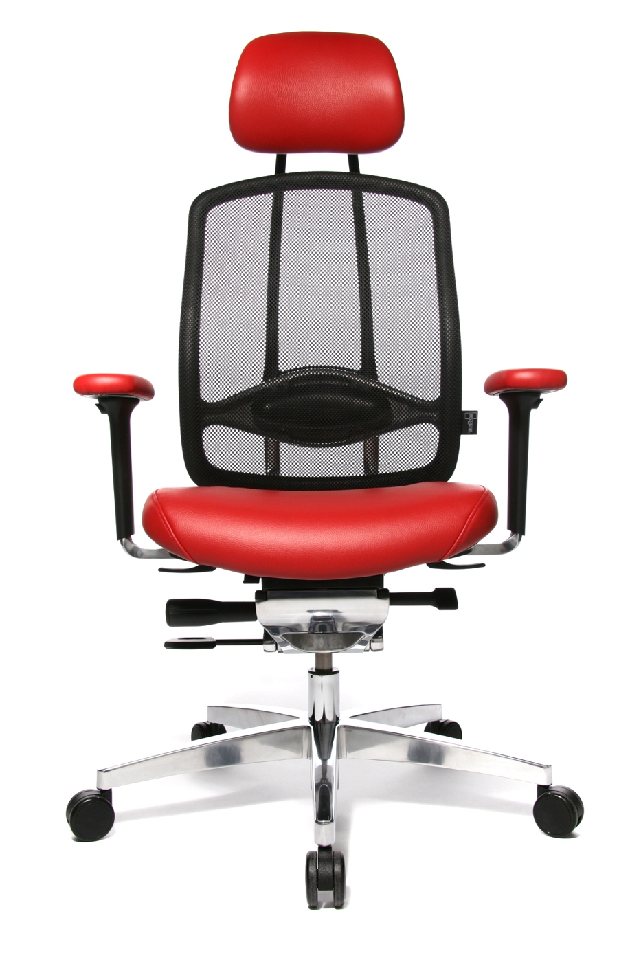 Chefsessel AluMedic® Limited - Leder rot - Wagner