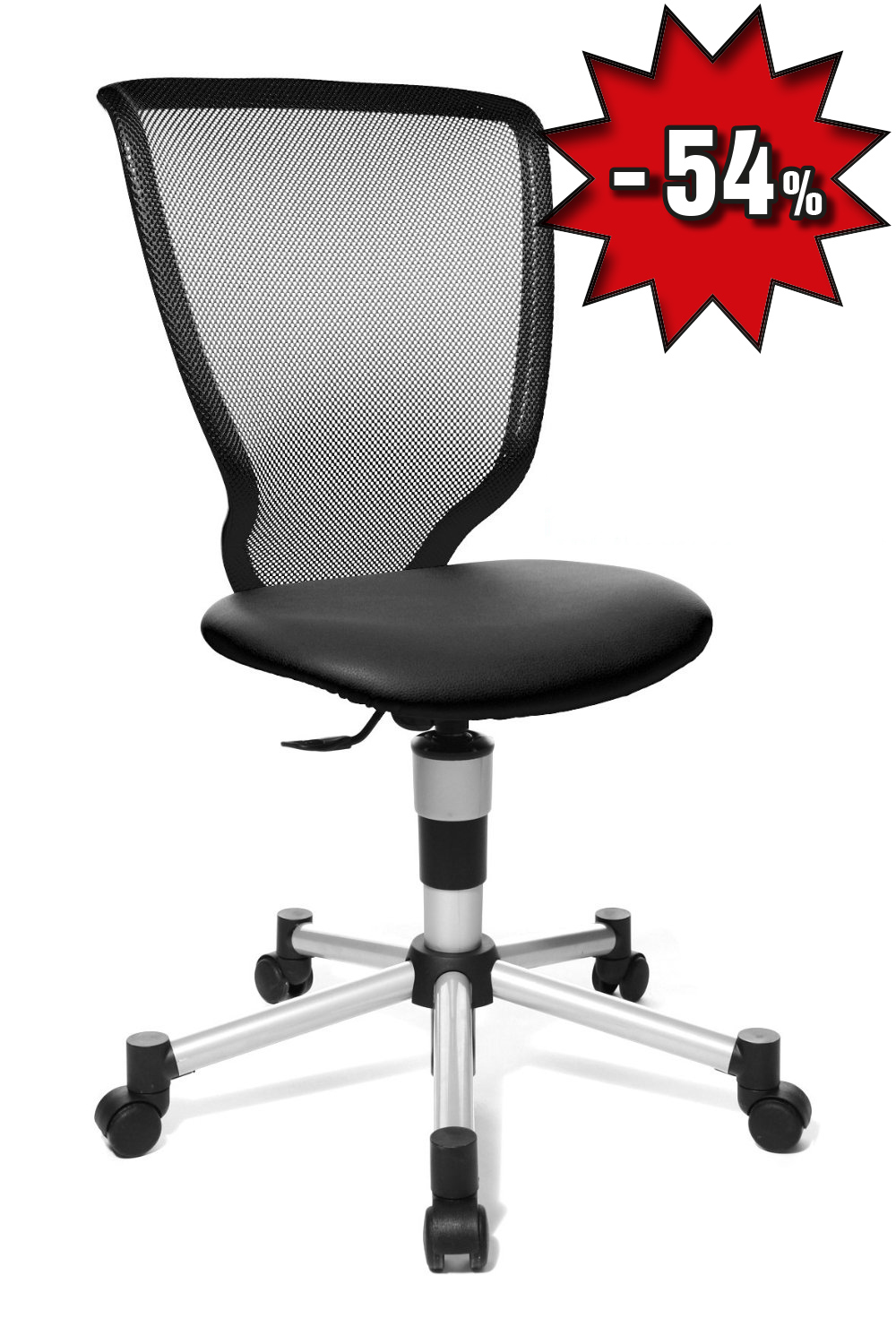 Kinderdrehstuhl Titan Junior - schwarz - Topstar