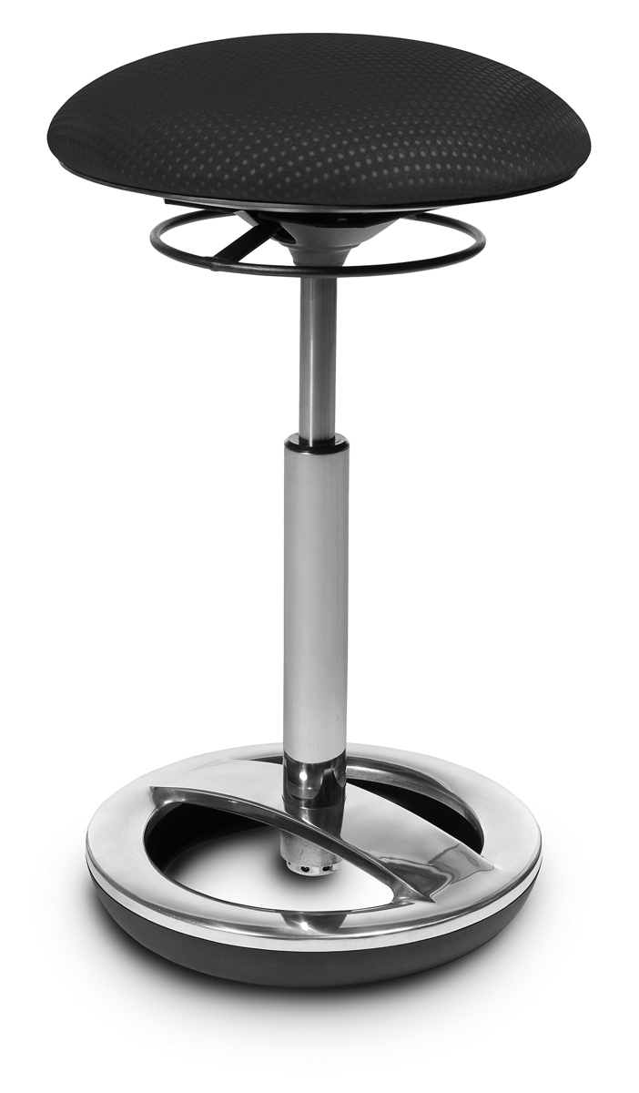 Fitness-Stehhilfe Sitness High Bob - schwarz - Topstar