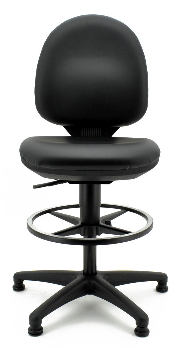 Arbeitsdrehstuhl TEC 50 mit Fußring - schwarz - Topstar