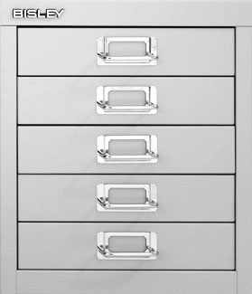Schubladenschrank Multidrawers 12er Serie, 5 Schubladen, DIN A4