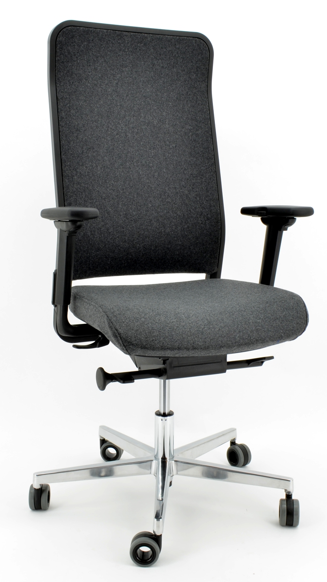 Wagner W1 C High - Schurwolle anthrazit - Polsterrücken