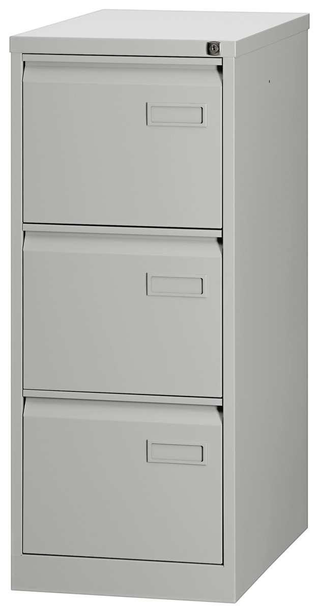 Hängeregistraturschrank Light mit Griffleiste, einbahnig, 3 HR-Schubladen, DIN A4