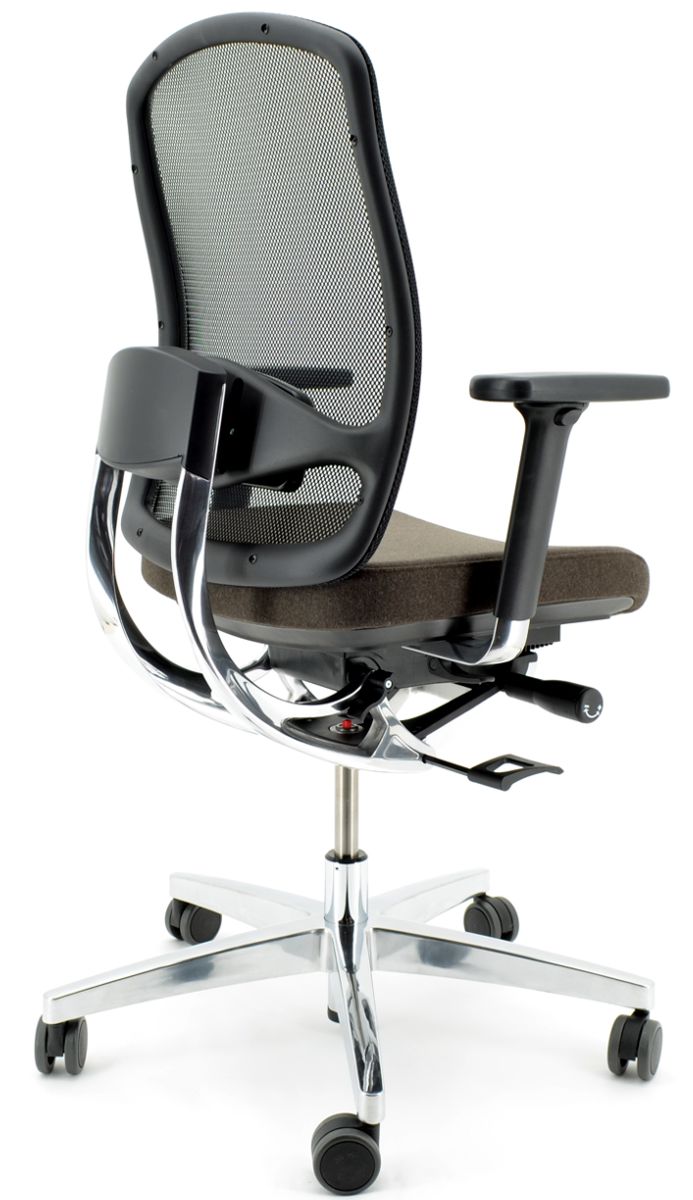 Drehstuhl AluMedic 10 von Wagner - Schurwolle dunkelbraun