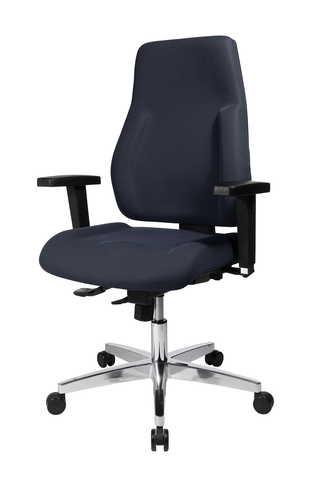 Bürostuhl P 91 mit Hartbodenrollen - grau - Topstar - mit Universalrollen