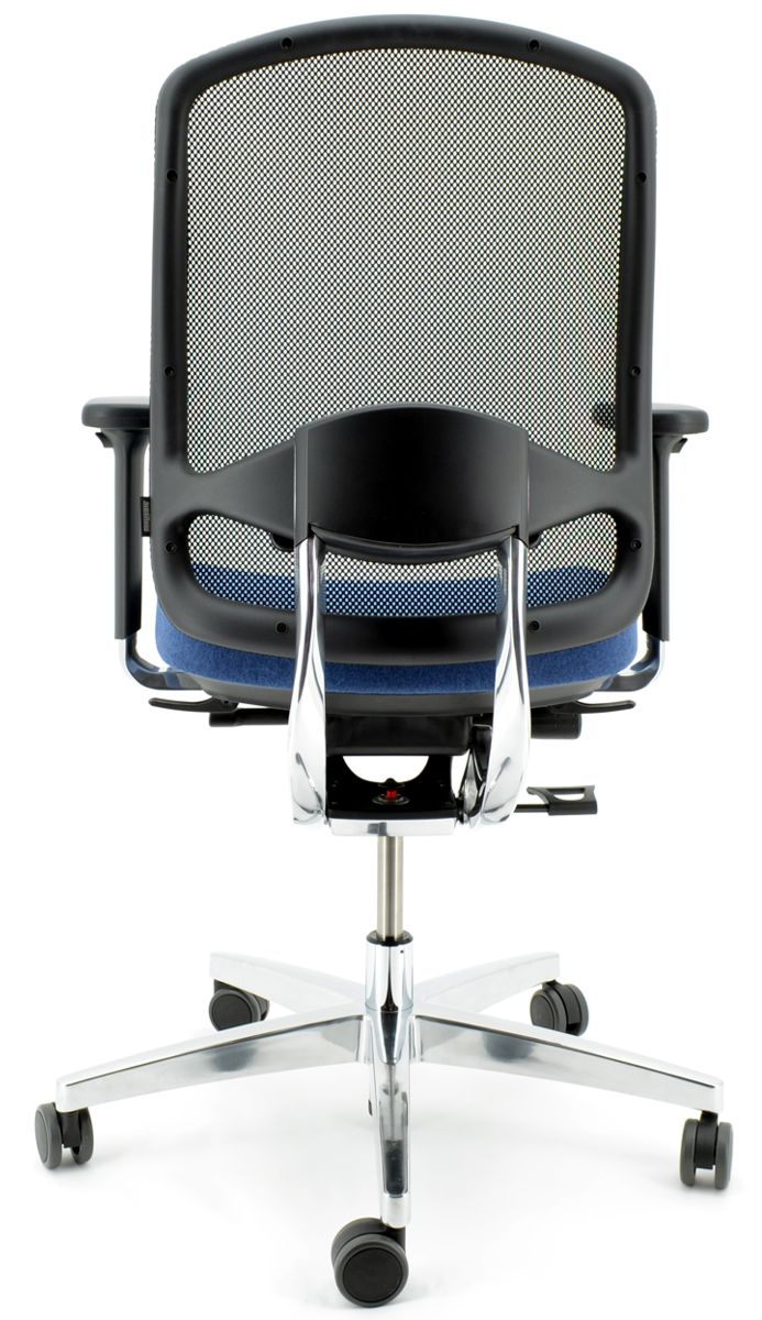 Drehstuhl AluMedic 10 von Wagner - Schurwolle dunkelblau