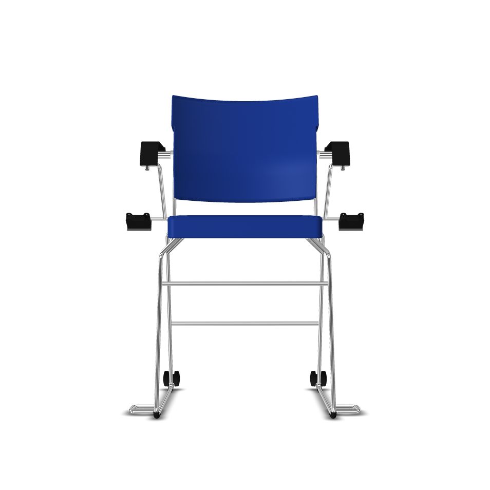 SONDERPREIS - Reha­-Sessel erhöht Giroflex 33-7009-RC - Kunstleder blau