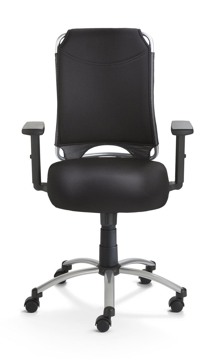 Drehstuhl Mayer Spirit in Schwarz mit Armlehnen