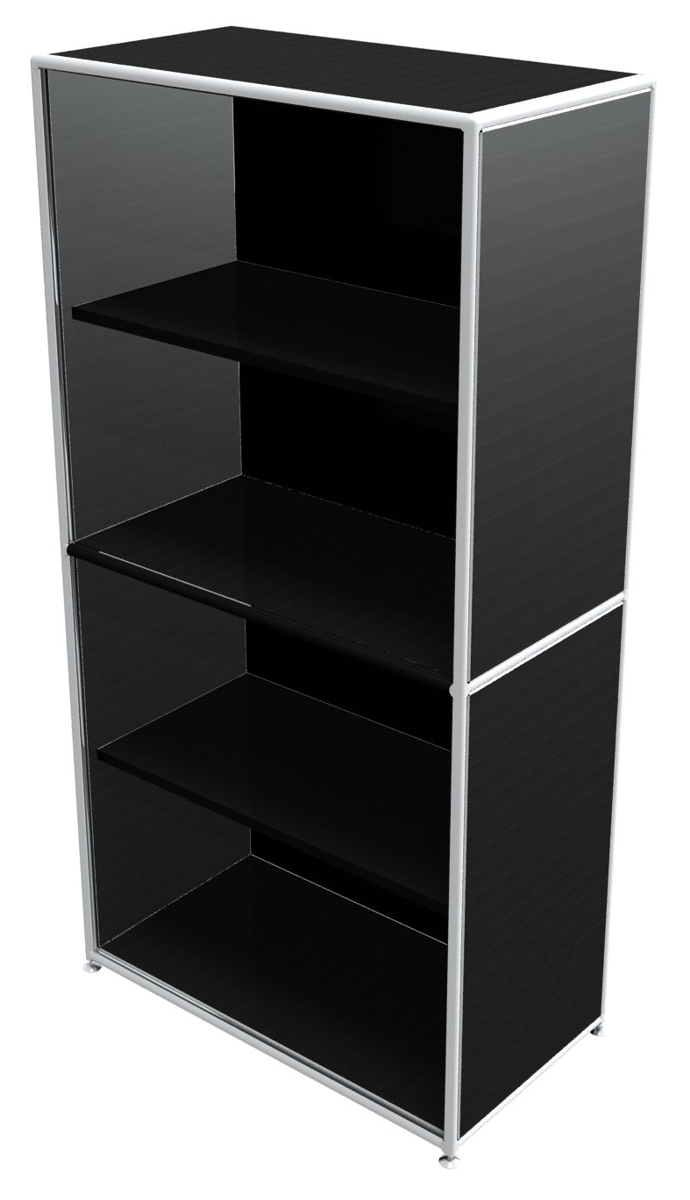 Anbauregal 4 OH - Bosse Modul Space - schwarz