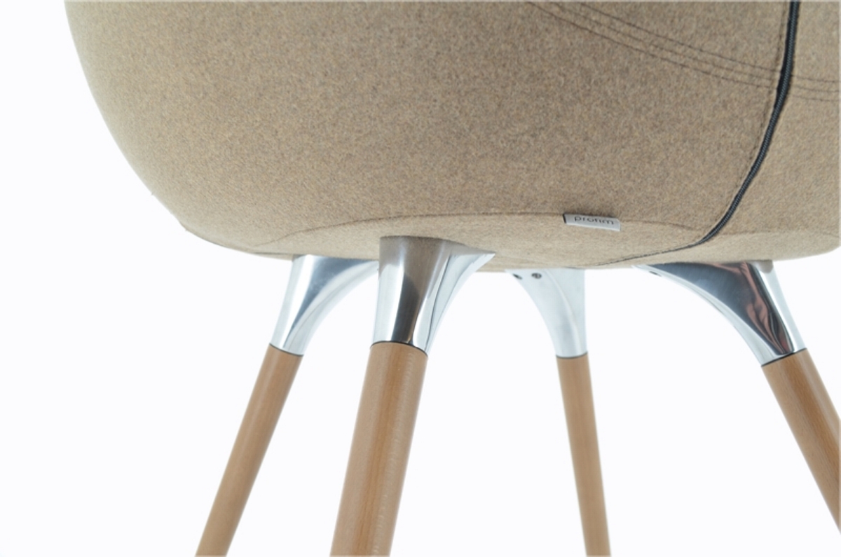 Besucherstuhl Fan 10HW - braun - PROFIm