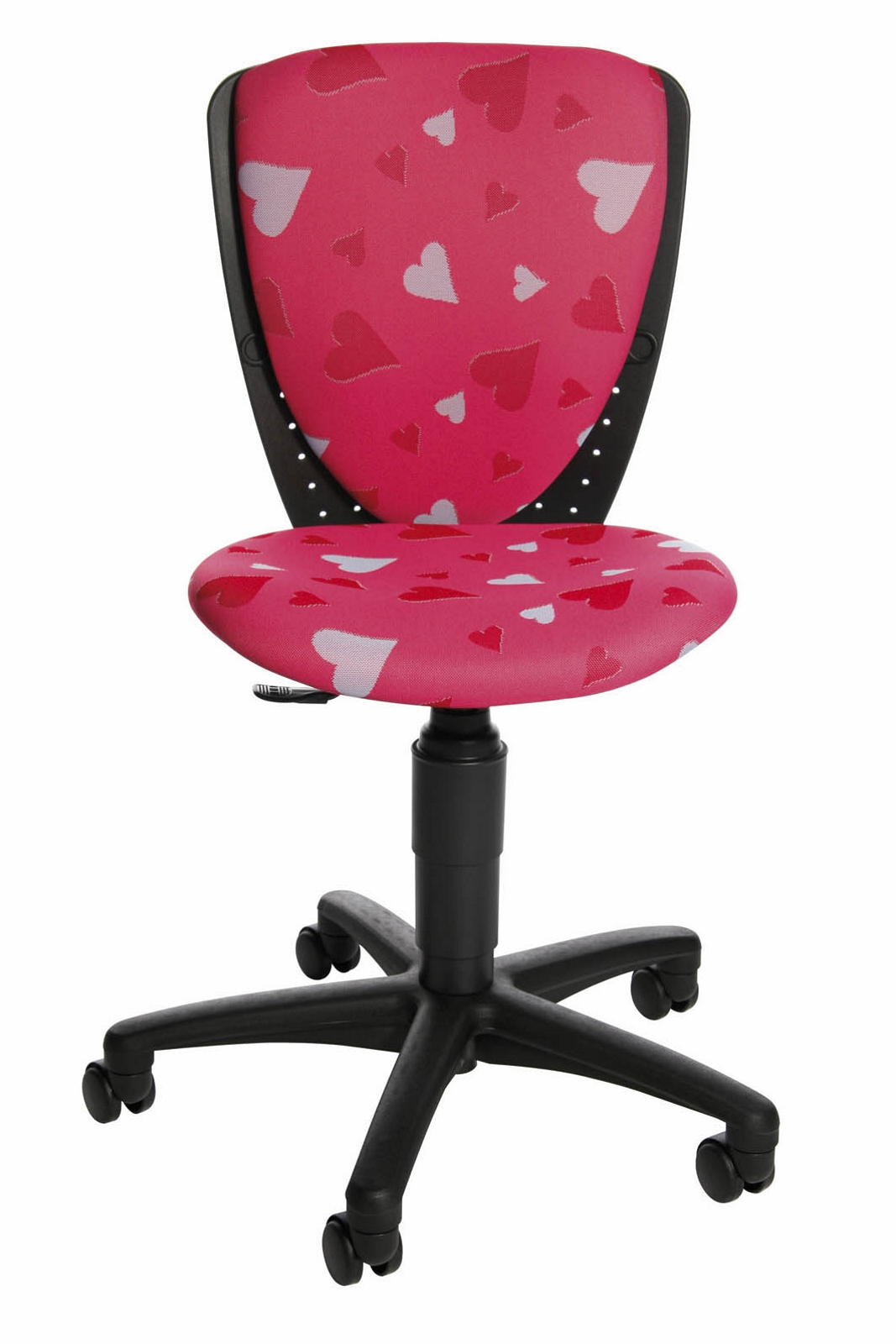 Kinderdrehstuhl S'cool 3 mit Universalrollen - Motiv Herzchen - Topstar,