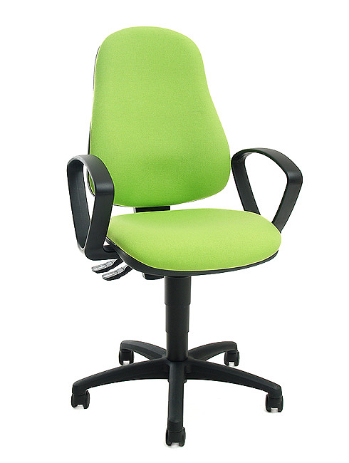 Drehstuhl Point 60 mit Armlehnen - grün - Topstar