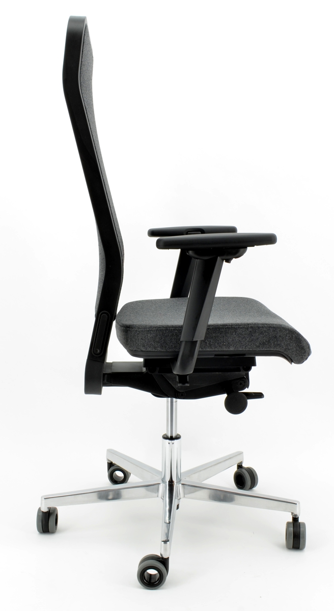 Wagner W1 C High - Schurwolle anthrazit - Polsterrücken