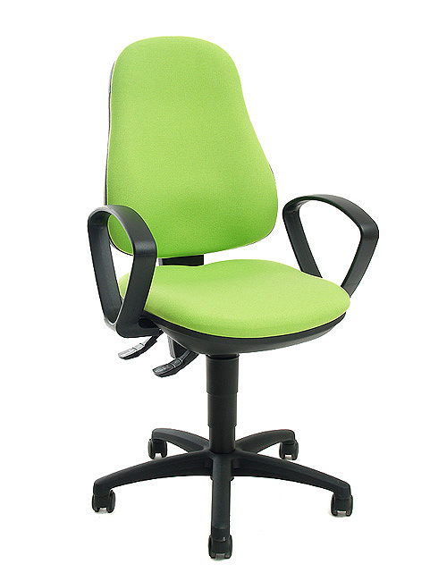 Drehstuhl Point 70 mit Armlehnen - grün - Topstar