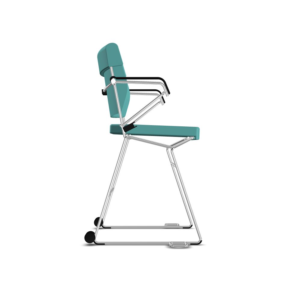SONDERPREIS - Reha­--Sessel erhöht Giroflex 33-7009-RC - Kunstleder türkis