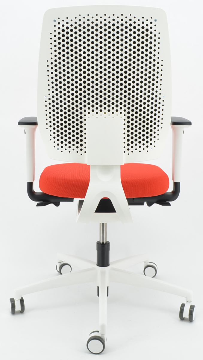 Drehstuhl Trend!Office speed-o - weiß/orange-rot - Dauphin