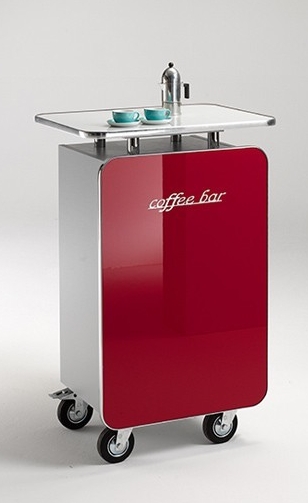 MS-Schuon Theke Coffee Bar - rot