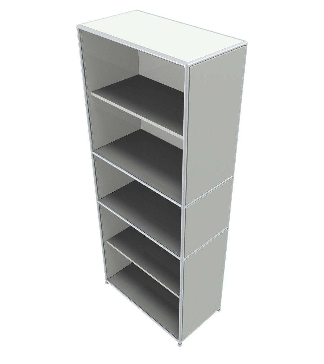 Anbauregal 5 OH - Bosse Modul Space - weiß