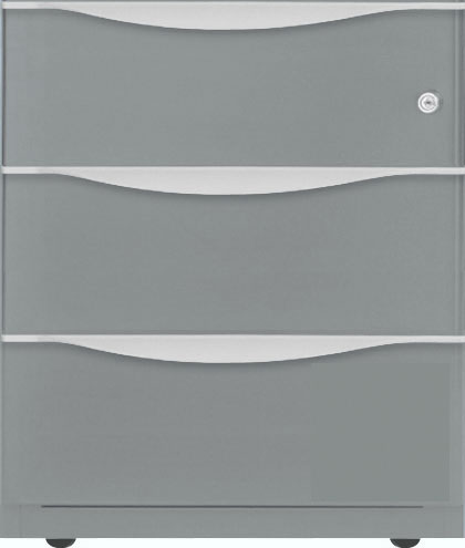 Rollcontainer Wave, 3 Universalschubladen à 150 mm
