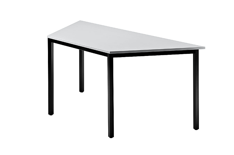 Konferenztisch Trapez 160 cm, Tischfüße in Schwarz