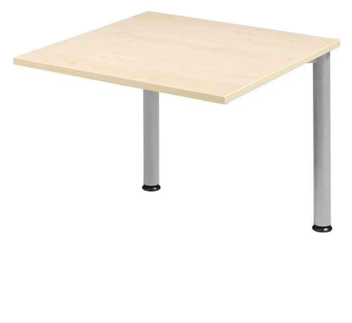 Schreibtisch-Zwischenelement gerade 80 cm, 2 Füße, stufenlos höhenverstellbar