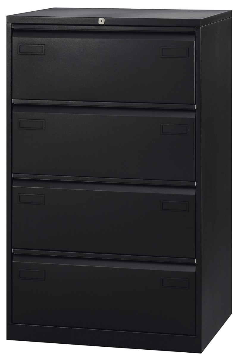 Hängeregistraturschrank Light mit Griffleiste, doppelbahnig, 4 HR-Schubladen, DIN A4