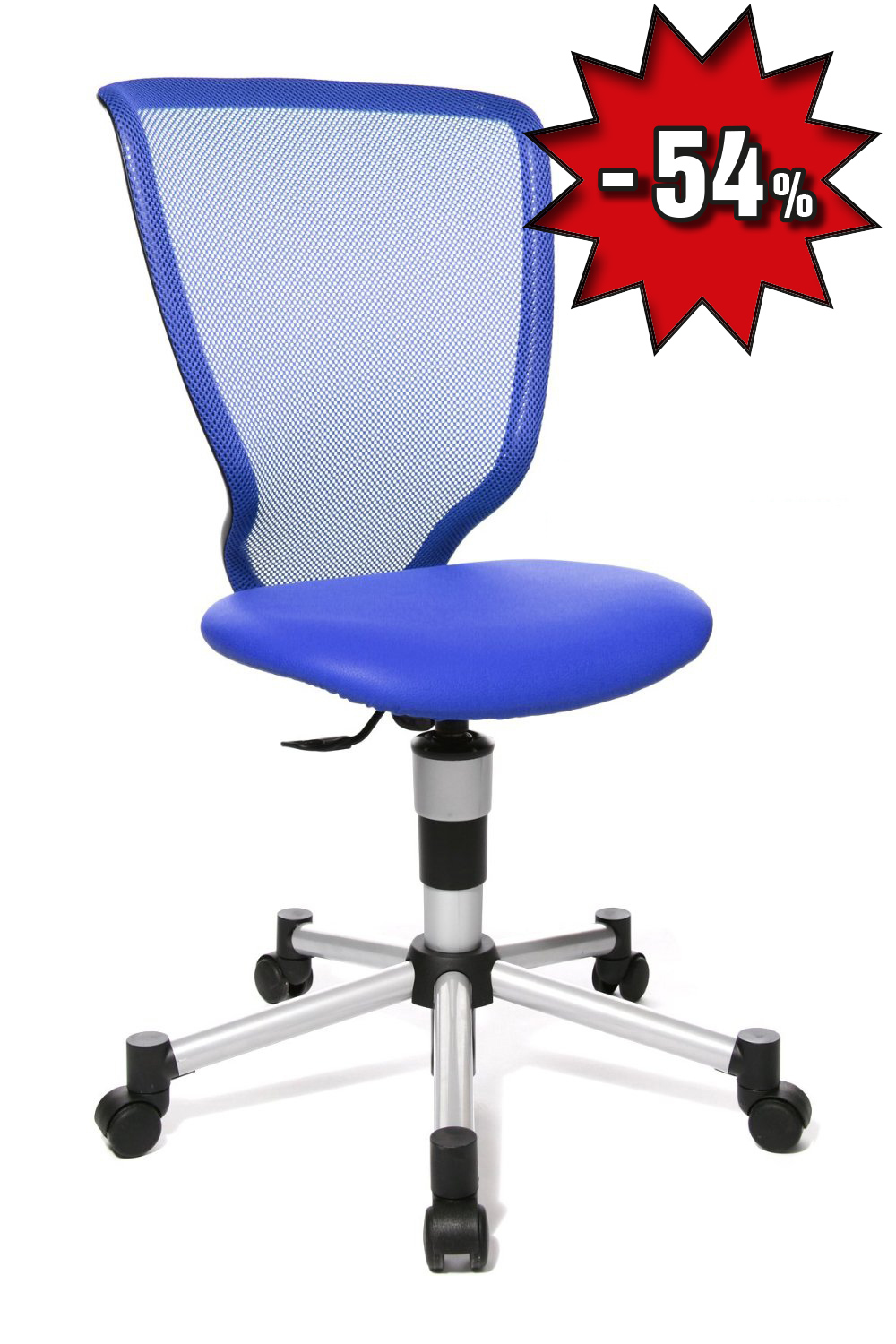 Kinderdrehstuhl Titan Junior - blau - Topstar,