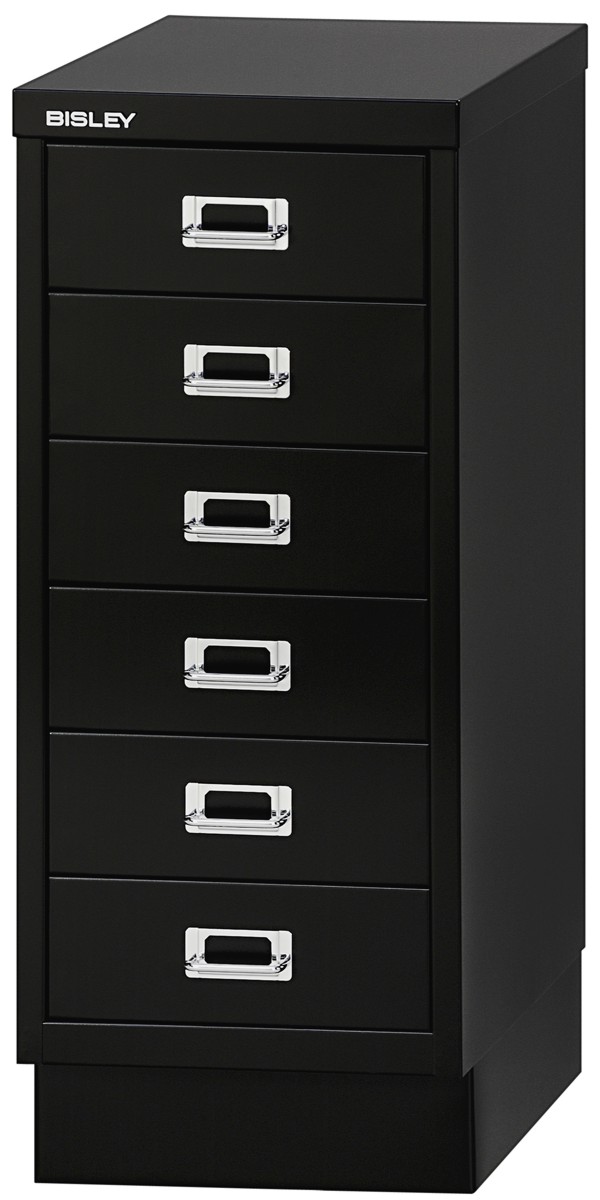 Schubladenschrank Multidrawers 29er Serie, 6 Schubladen, DIN A4 mit Sockel