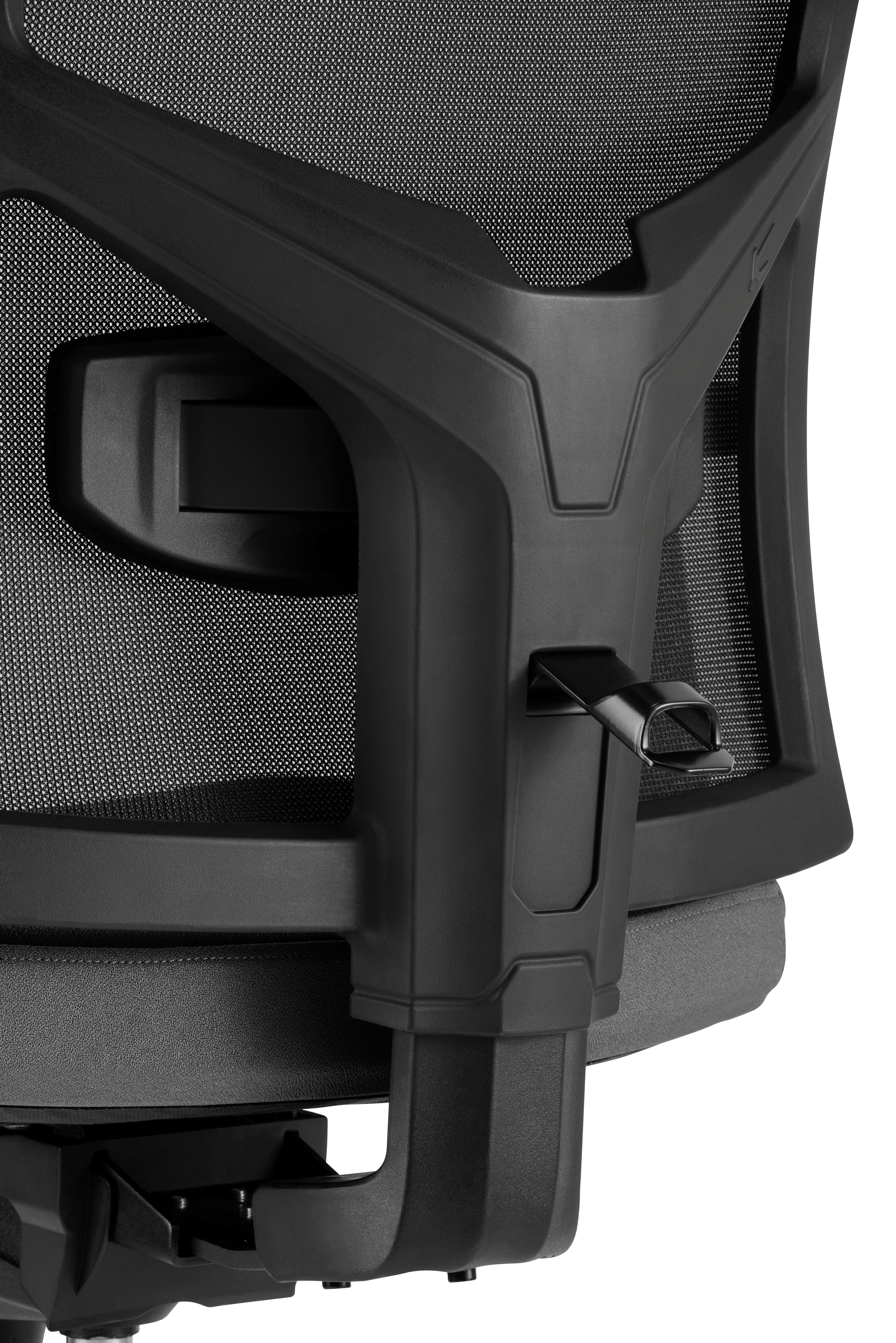 Drehstuhl VSDP2/D Premium HY2A Netzrücken, schwarz - mit Vollausstattung