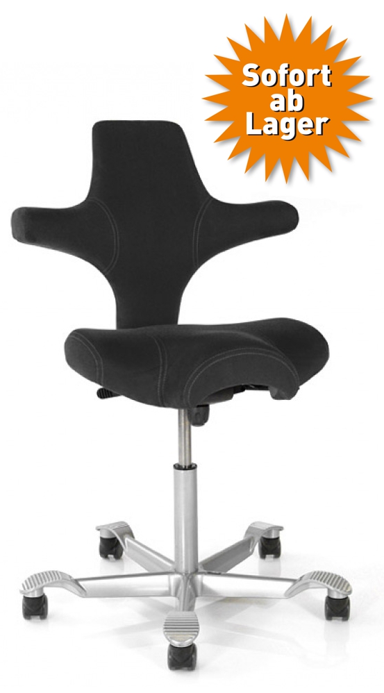 Drehstuhl Capisco 8106 - X-treme Bezug schwarz - HAG