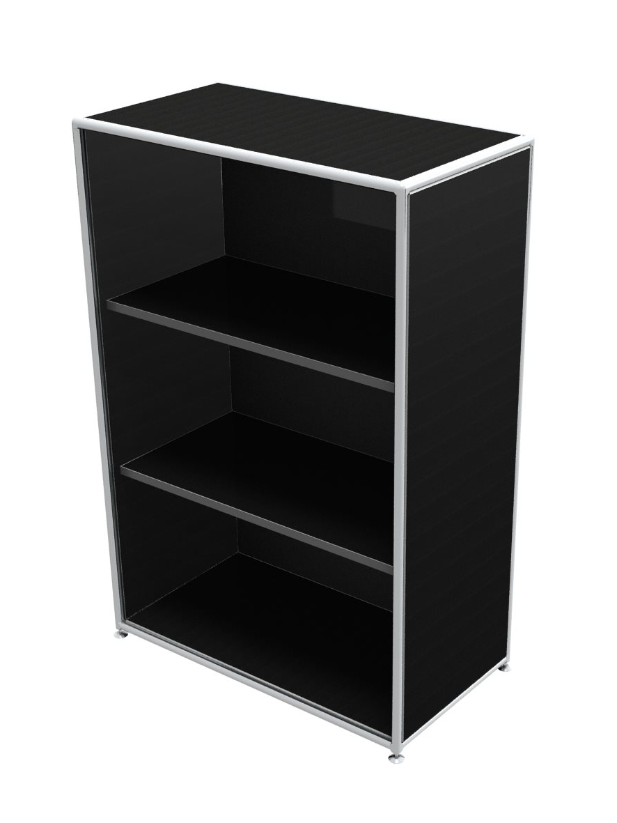 Anbauregal 3 OH - Bosse Modul Space - schwarz