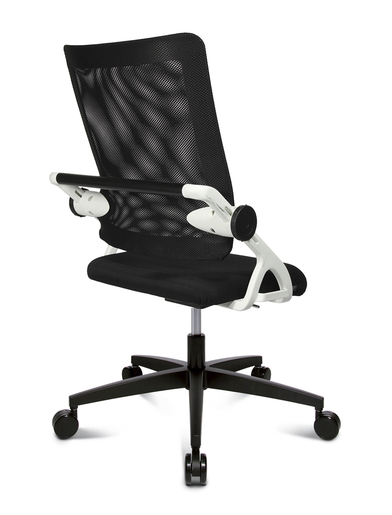 Drehstuhl Sitness 3D Star, white Edition - schwarz/schwarz - Topstar