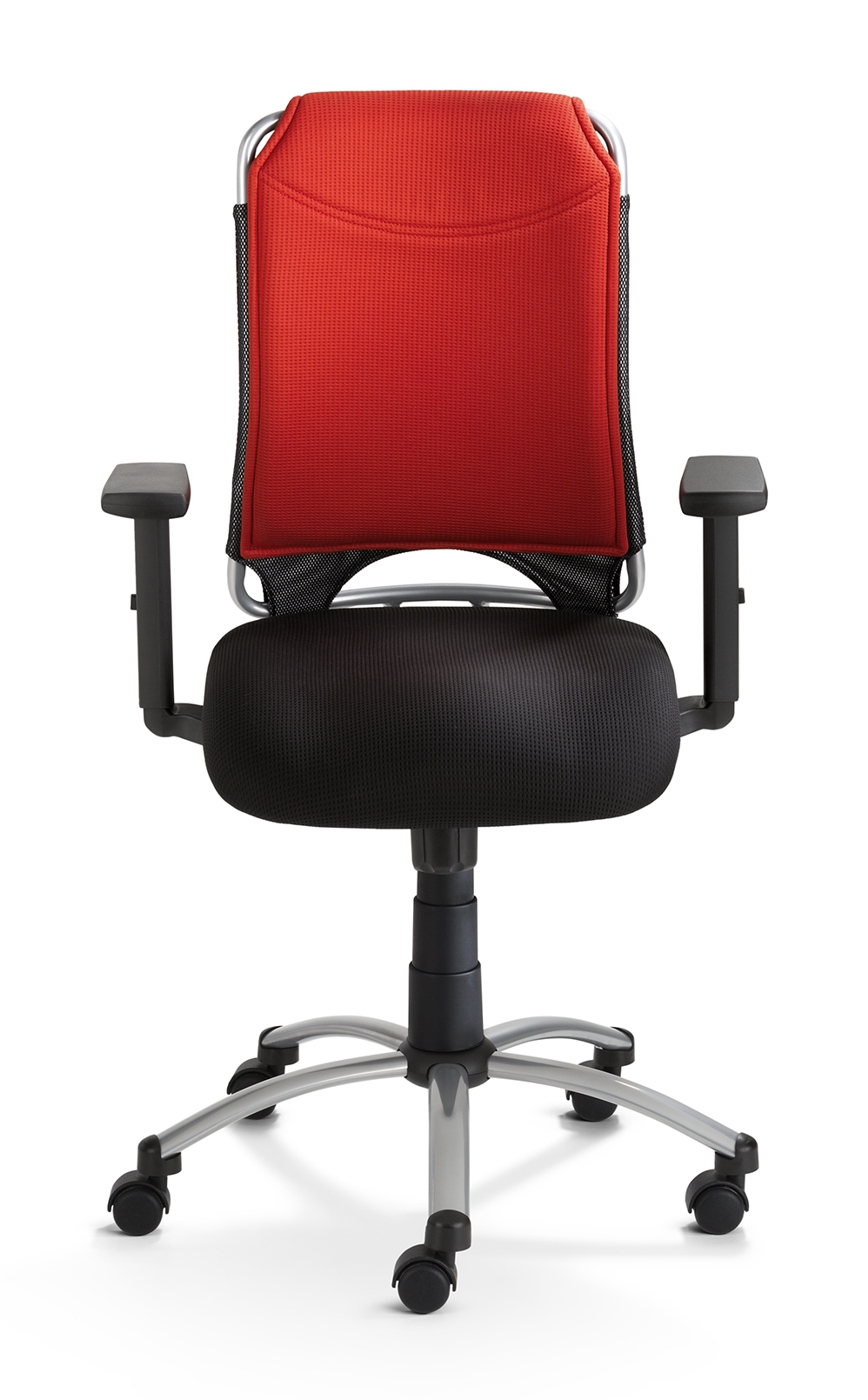 Drehstuhl Mayer Spirit in Rot mit Armlehnen