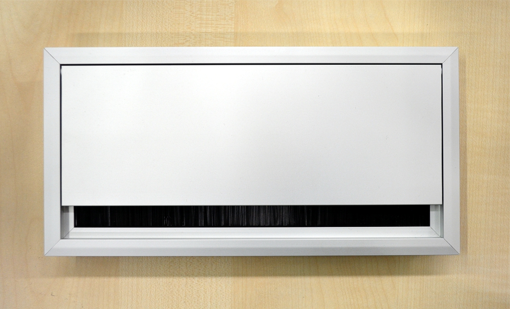 Kabeldurchführung / Kabeldurchlass, 120x240 mm, Aluminium