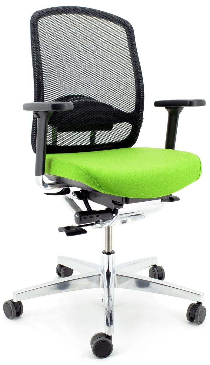 Drehstuhl AluMedic 10 von Wagner - Schurwolle Apfel