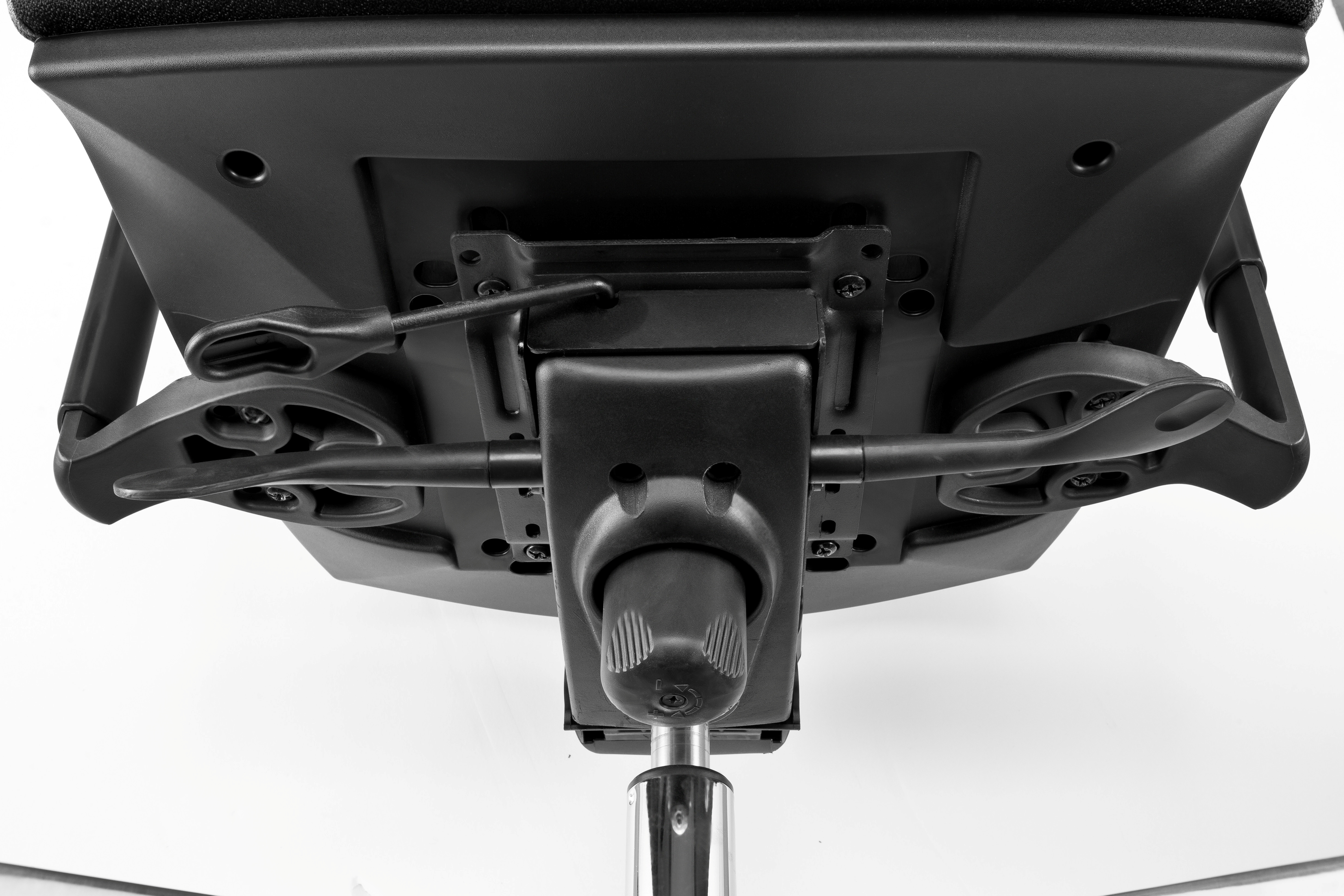 Drehstuhl VSDP2/D Premium HY2A Netzrücken, schwarz - mit Vollausstattung