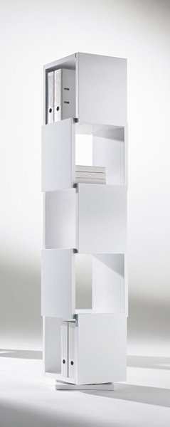 Célia 5er-Turmregal, drehbar - weiß - Tema Home