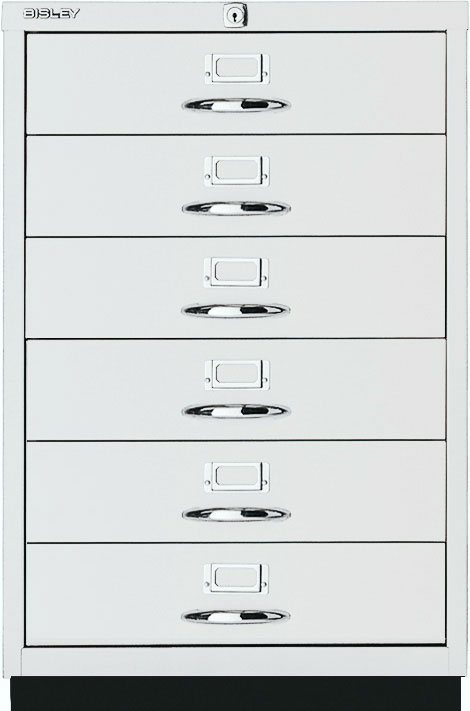 Schubladenschrank Serie F, 6 Schubladen, Bügelgriff