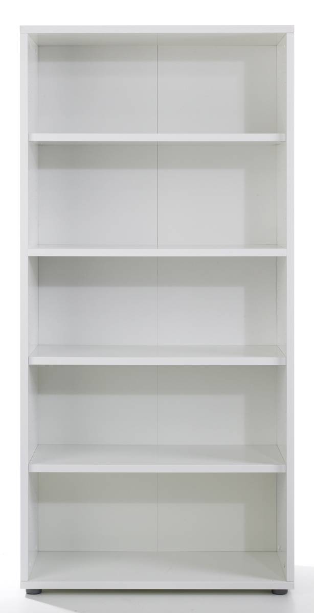 Regal, 4 Fachböden, weiss