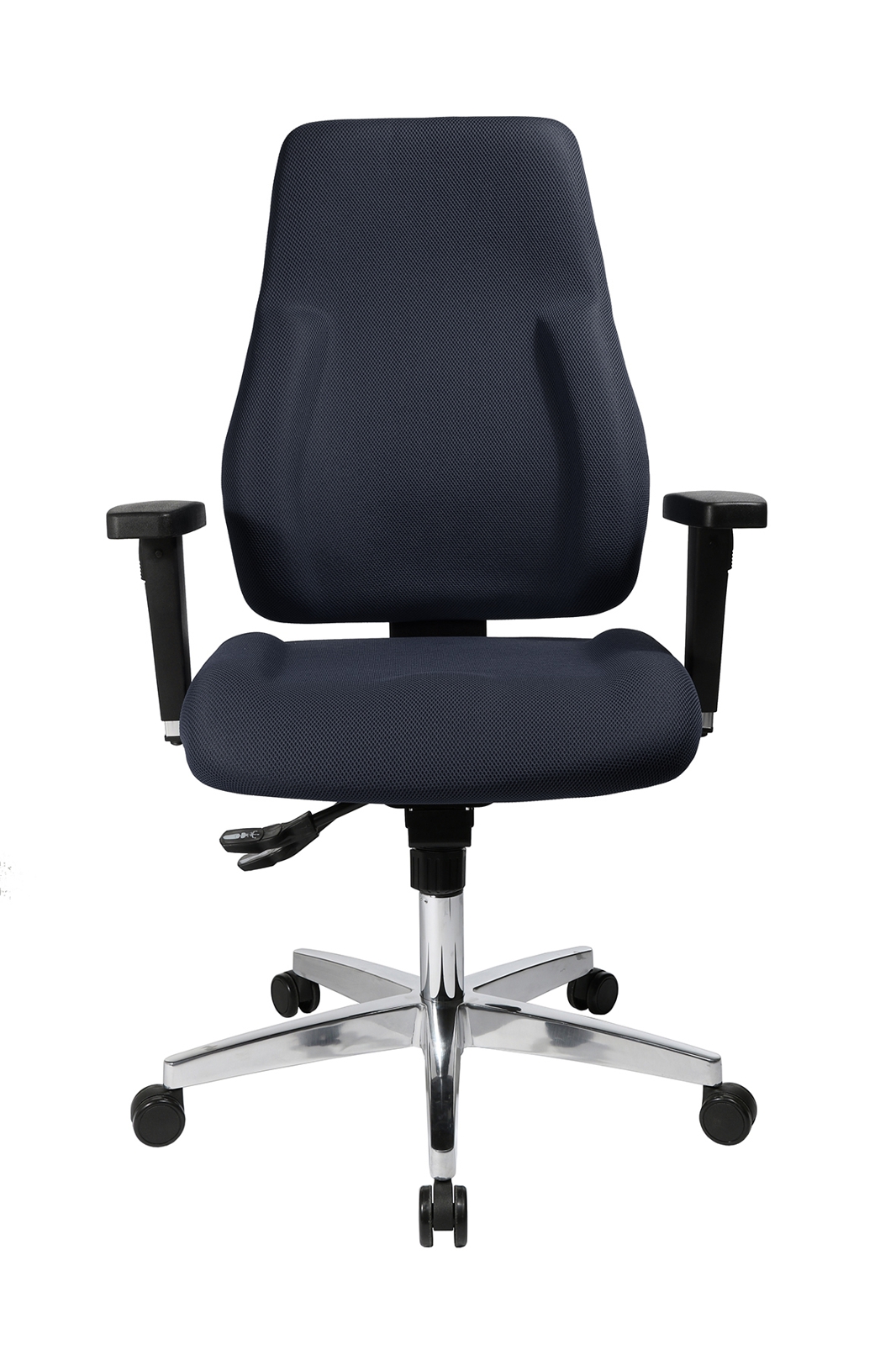 Bürostuhl P 91 mit Hartbodenrollen - grau - Topstar - mit Universalrollen