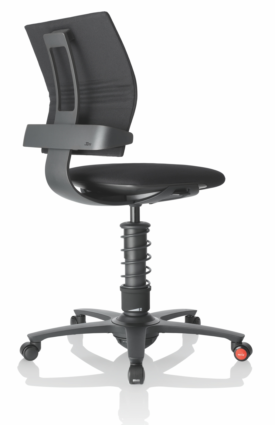 Bürostuhl 3Dee - schwarz, inkl.  Universalrollen - Aeris