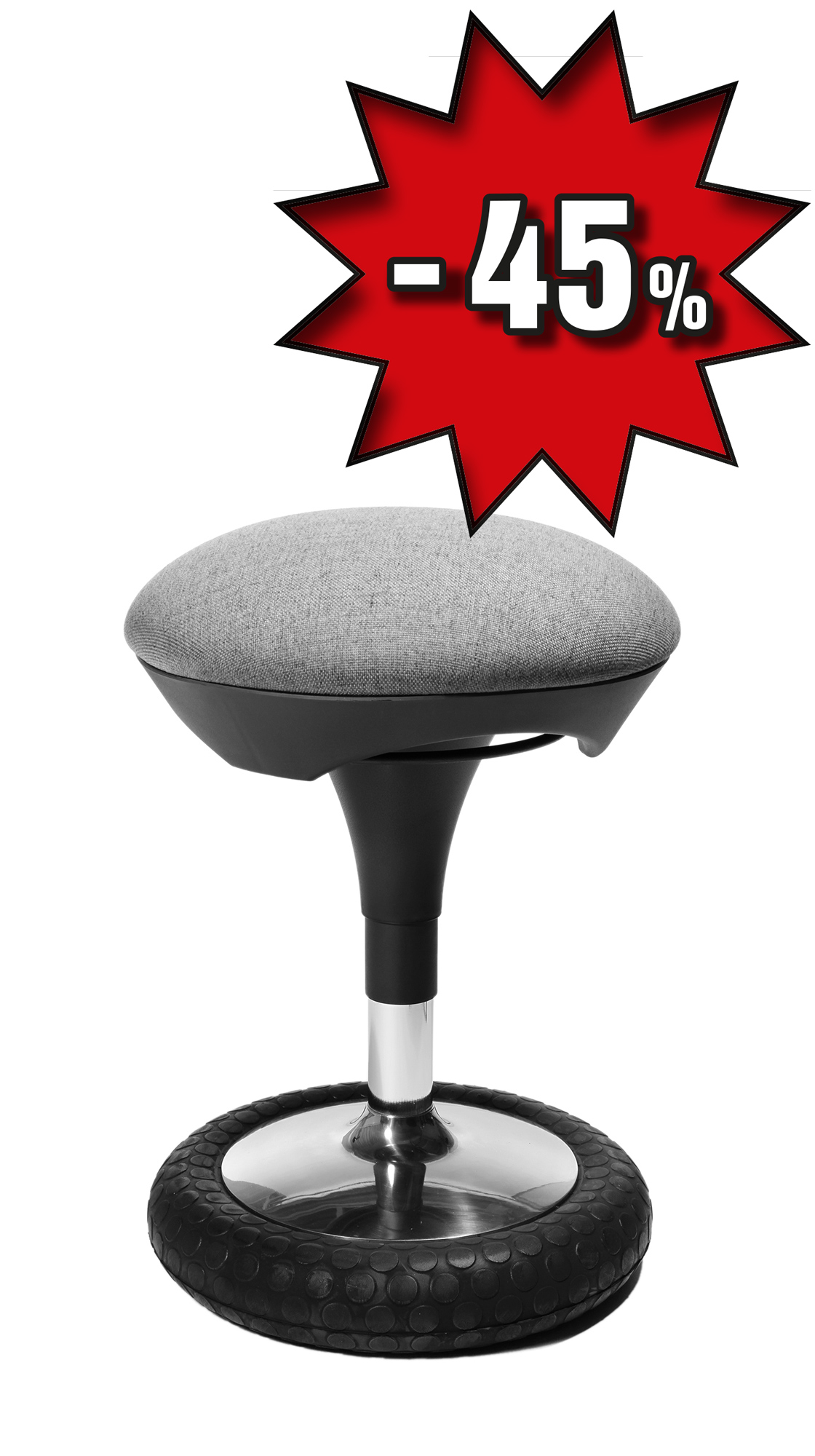 Hocker Sitness 20 - hellgrau - Topstar,