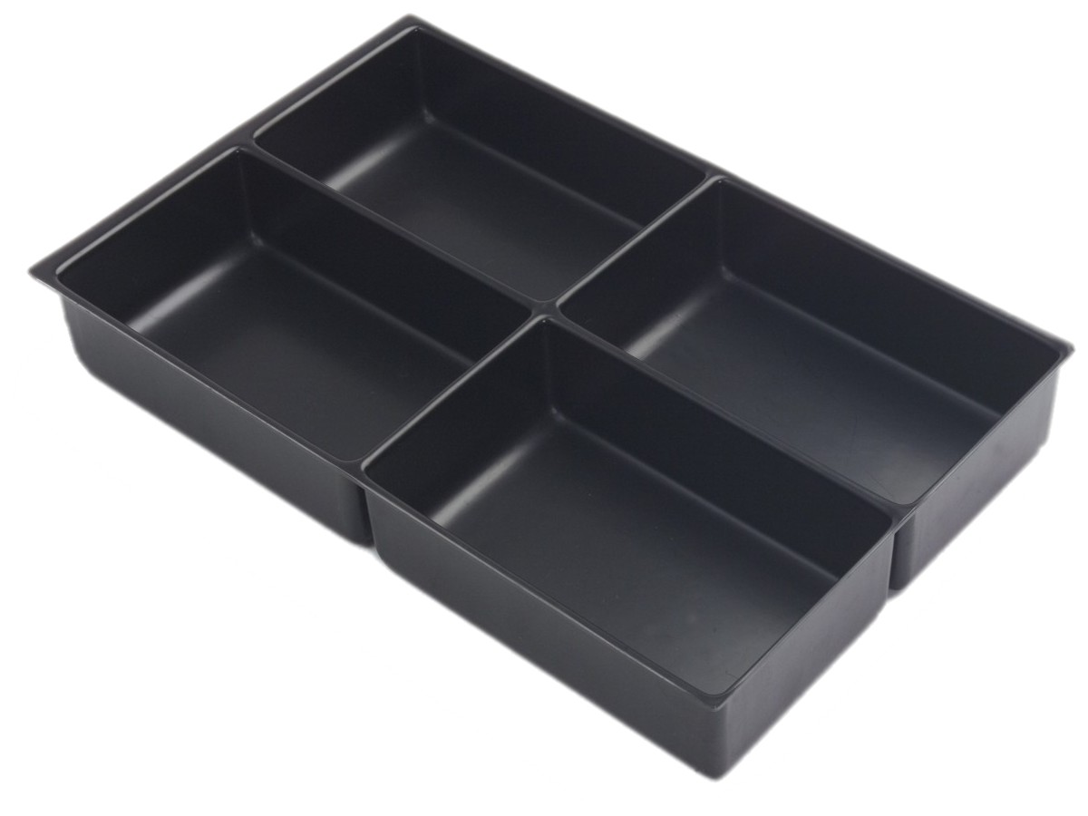 Schubladeneinsatz, 4 Fächer - 51 mm