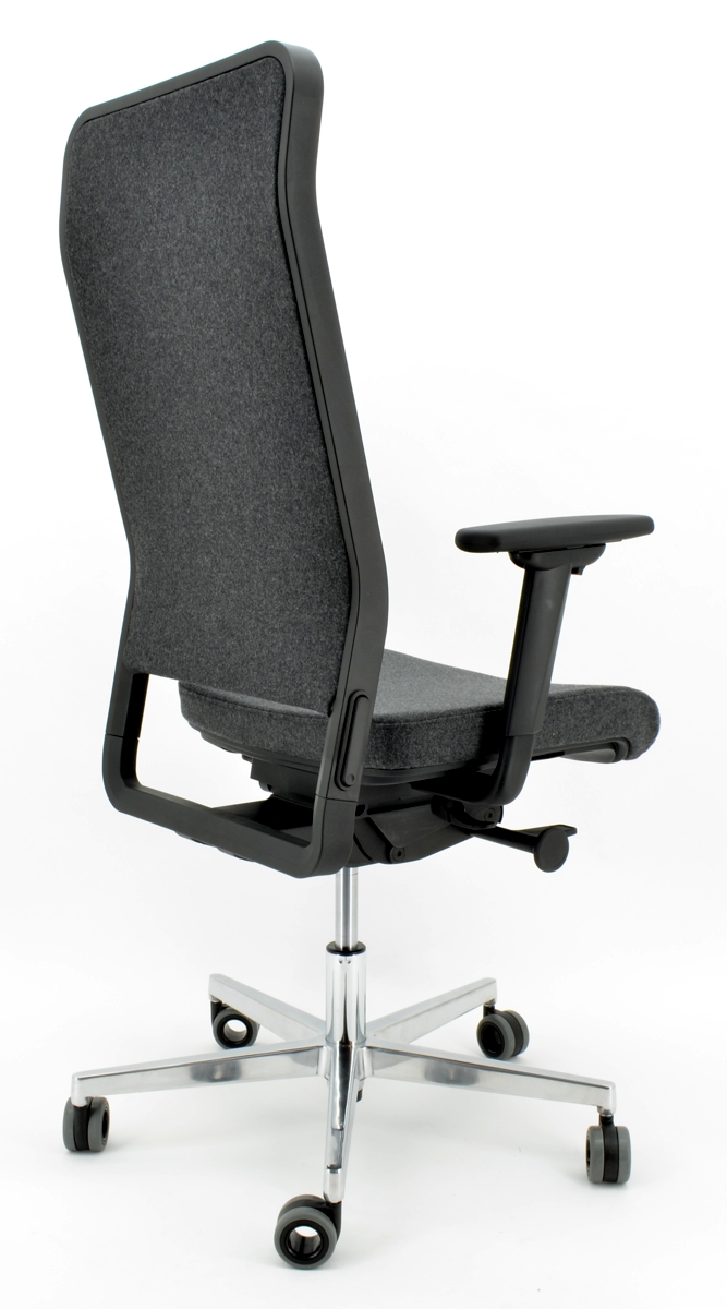 Wagner W1 C High - Schurwolle anthrazit - Polsterrücken