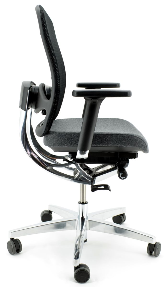 Drehstuhl AluMedic 10 von Wagner - Schurwolle anthrazit