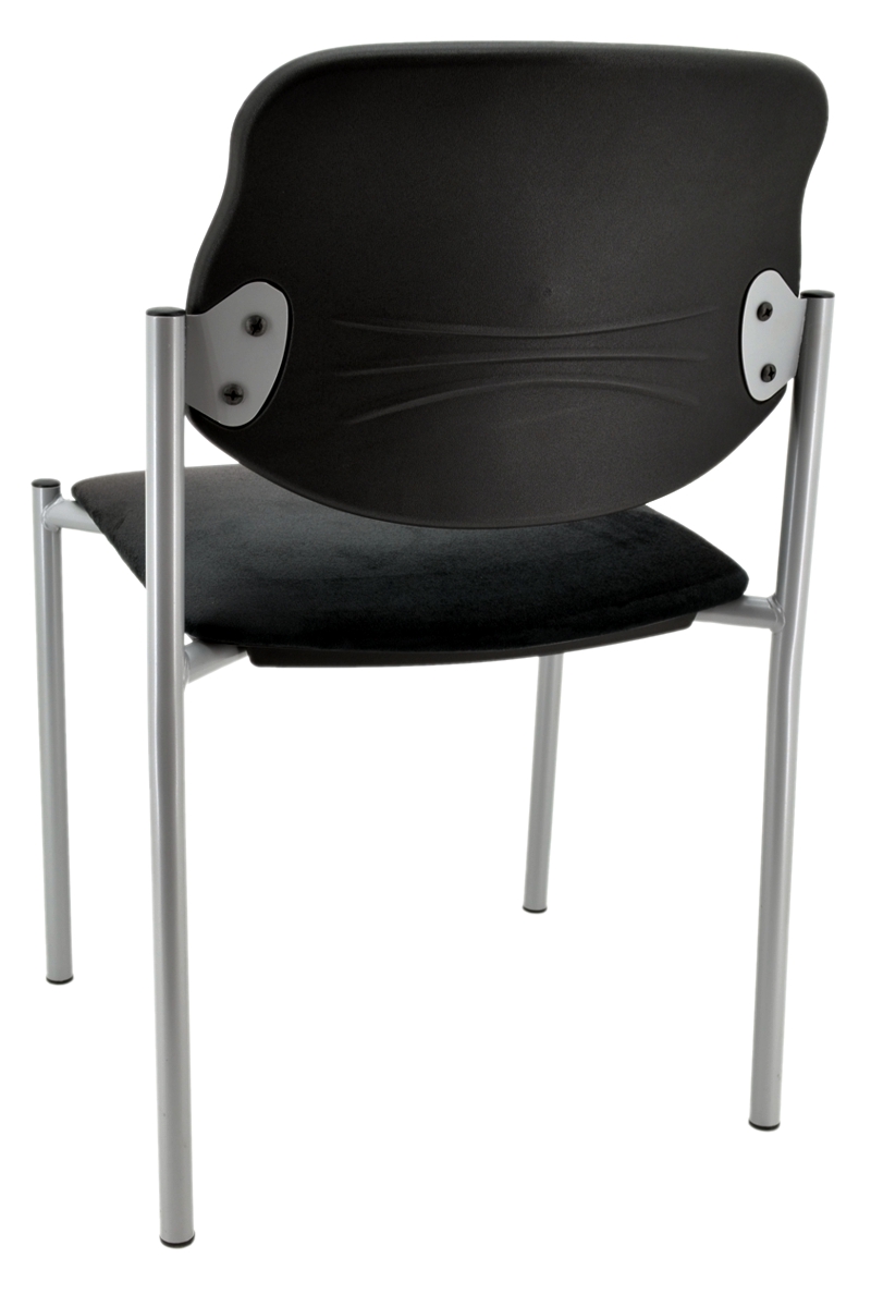 Besucherstuhl Styl - Mikrofaser schwarz